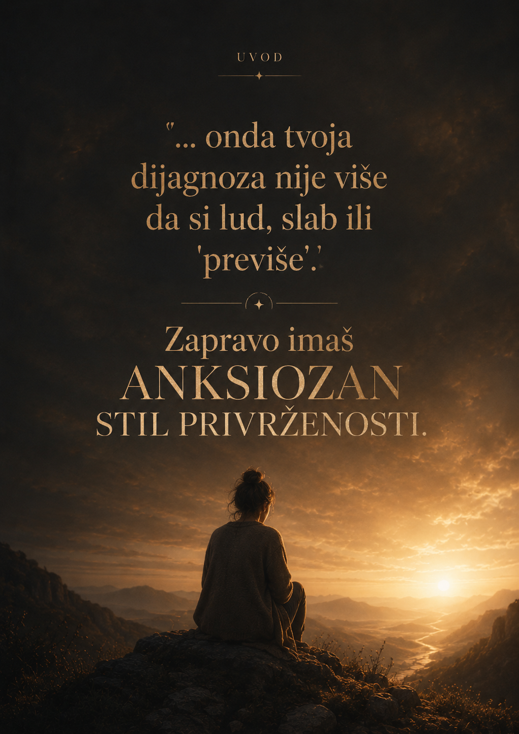 Stranica iz vodiča — objašnjenje anksioznog stila privrženosti